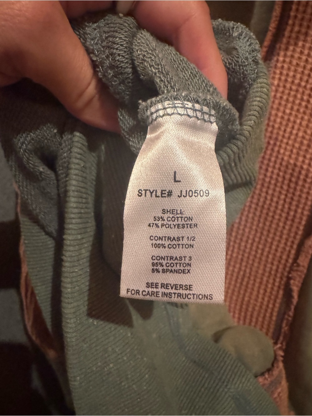 Oli & Hali Olive Green and Dusty Pink Hooded Zip-Up Bomber Jacket - Picture 5 of 8